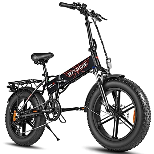 Electric Bike : JUYHTY 500W Folding Fat Tire Electric Mountain Bike, LED Large Display 7 Speed Sonw Bicycle 5 Hours Fast Charge Battery 3 Riding Modes Red