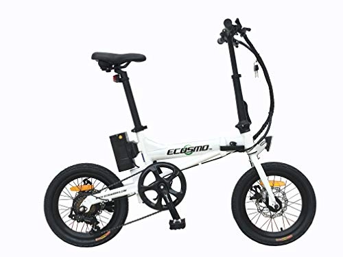 Electric Bike : K+POP Ebike Electric Bicycle 16" Alloy Folding bike, DISC, 250W, 36V 7.8AH- E16AF01W