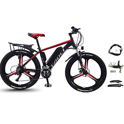 Electric Bike : KangHan Electric bicycle 350W electric ATV all aluminum alloy frame 21 / 27 speed motor load 130 kg 26 inch tires, 8AH / 50KM