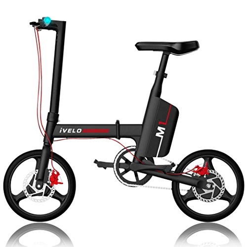 Electric Bike : KERS New Super Light Foldable Electric Bike- 36V Lithium Battery Electric Bicycle Wiht LED Display 250w 14 Inch A