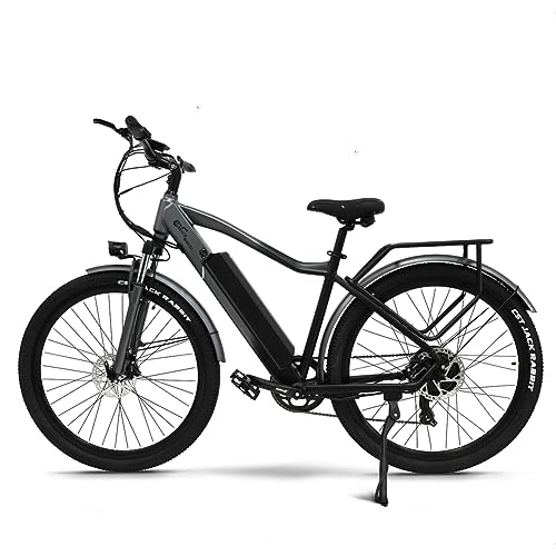 Electric Bike : Kinsella CMACEWHEEL F26 27-inch electric mountain bike equipped with: 17AH (LG battery), powerful hub motor, hydraulic brake