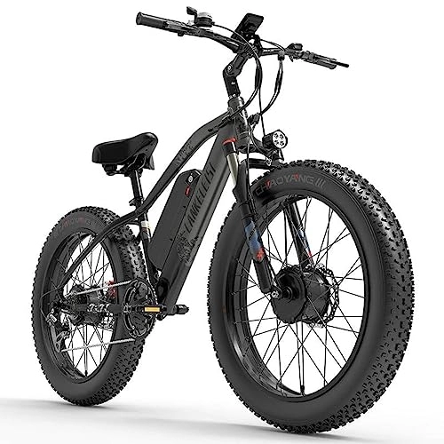 Electric Bike : Kinsella LANKELEISI MG740 Front And Rear Dual Motor, Off-Road Electric Bicycle(New In 2023)