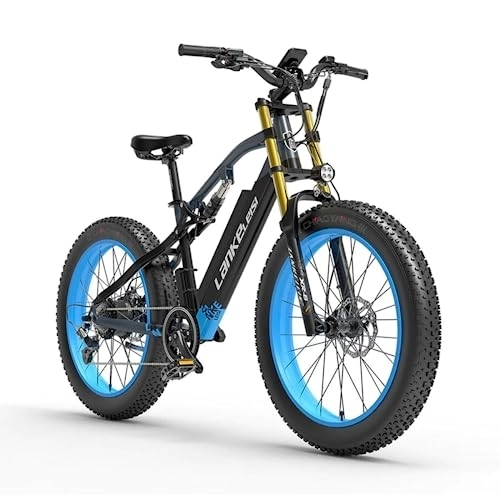 Electric Bike : Kinsella RV700 Electric Hunting Bike, 26 Inches Long Range Electric Mountain Bikes (RV700-Blue)