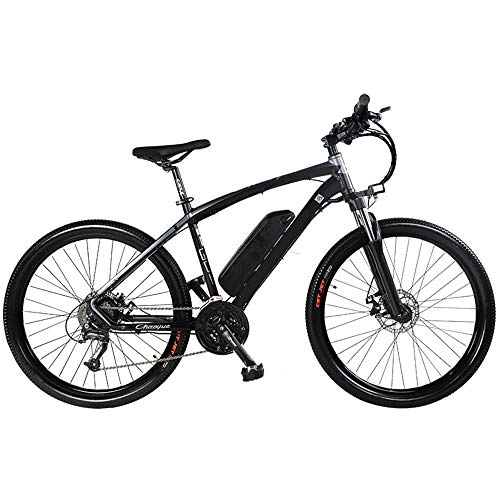 Electric Bike : KKKLLL Electric Mountain Bike 48 V Lithium Battery with Variable Speed Car for Men and Women Adults Scooter 27 Speed Battery 90 km 27 Speed Black