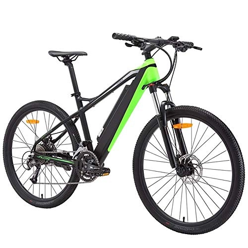 Electric Bike : KKKLLL Power Electric Bicycle 36V Rear Mountain Electric Bicycle 26 Inch Sport Green 10.4AH Power 60KM Black