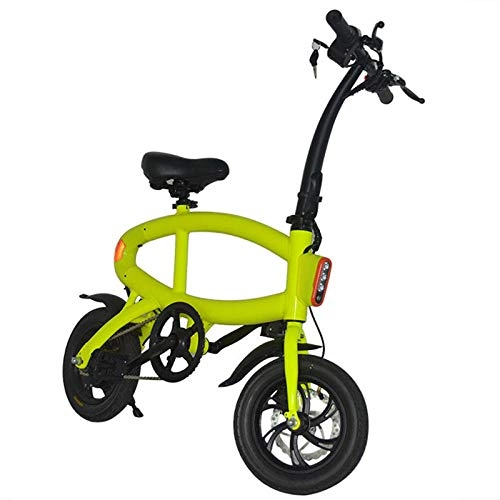 Electric Bike : KNFBOK ladies electric bike Convenient mini folding electric bicycle lithium battery power front and rear disc brakes aluminum alloy material maximum load 110 kg
