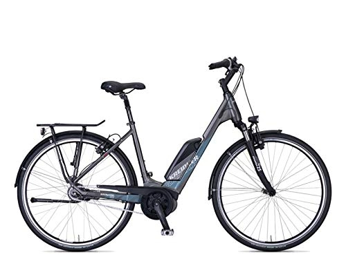 Electric Bike : Kreidler Vitality Eco 6 Shimano Nexus 8 Speed / Back Pedal Brake / Bosch Active Plus / 500 Wh / Women's Wave, grey, 55 M