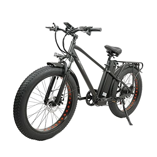 Electric Bike : KS26 ELECTRIC BIKE　KS26 Electric Moped Bicycle 26 x 4 Inch Fat Tire ３ Modes ７５ＯＷ Motor Max Speed 4５Ｋm / h 20AH Battery Up To 100km Range Disc Brake - Black