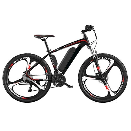 Electric Bike : KT Mall 26" Electric Bikes for Adults with 250W 36V Removable Lithium Battery Mountain E-Bike with Double Disc Brake 27-Speed Aluminum Alloy City Electric Bicycle for Beaches Snow Gravel Etc, 60KM