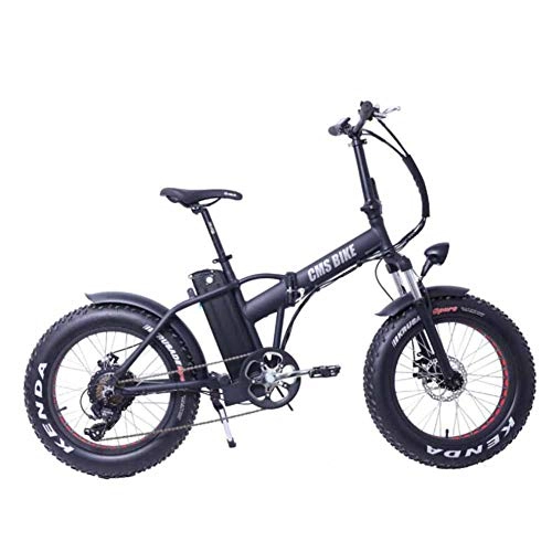 Electric Bike : KT Mall Electric Bicycle Variable Speed Folding Fat Tire Electric Bicycle Snow Beach Mountain Mountain Power-Assisted 20 Inch, 1