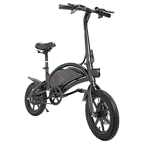 Electric Bike : Kugoo B2 Electric Bike Folding E-Bike with Pedals for Adults Max Speed 45km / h 7.5AH Lithium Battery 14 Inch Pneumatic Tires App Support