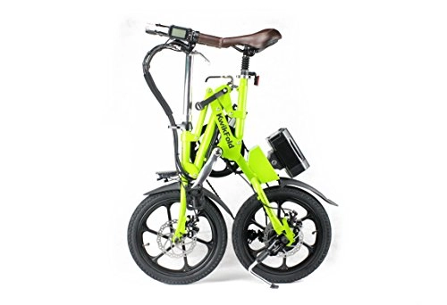 Electric Bike : KwikFold Apple Green Aluminium wheels Folding Bike