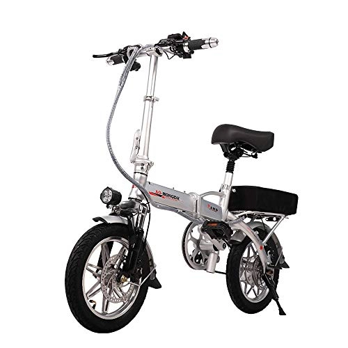 Electric Bike : L.B Electric Bike Folding Electric Bicycle Adult Lithium Battery Small Mini Lighter Stronger and More Convenient