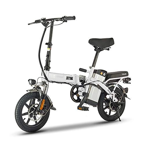 Electric Bike : L.B Electric Bike mini 14 inch folding electric bicycle for men and women to help 48V electric car