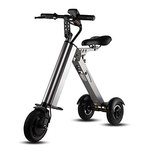 Electric Bike : L.B Electric Bike portable folding electric lithium battery bicycle travel mini adult male and female small generation driving battery car