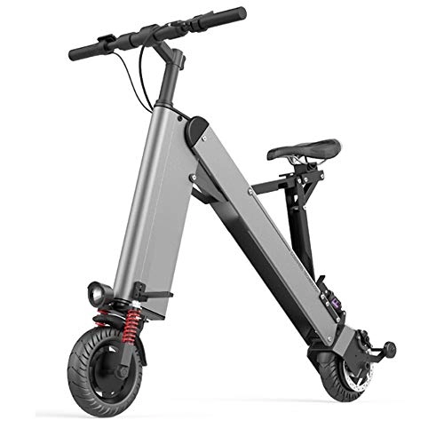 Electric Bike : L.B Folding Electric Car Men and Women Ultra Light Portable Lithium Battery Battery Car Adult Travel Bicycle Speed Cruise