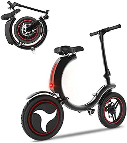 Electric Bike : LALAWO Folding Electric Bicycle, Electric Bike 350W Motor 14Inch Wheel 48V Charging Lithium Battery, Lightweight Commuter Ebike Adults And Kids Super Gifts