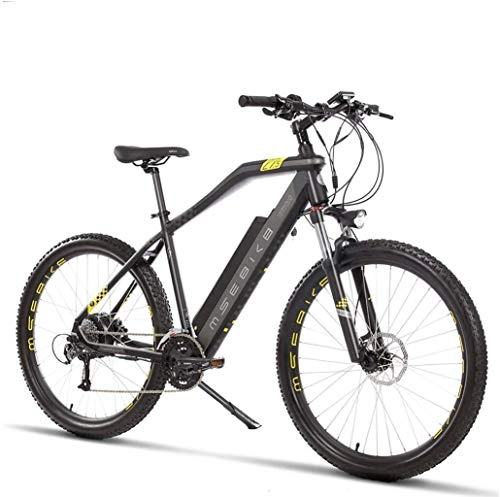 Electric Bike : LAMTON 27.5 Inch Adult Electric Mountain Bike, Aerospace grade aluminum alloy Electric Bicycle, 400W Electric Off-Road Bikes, 48V Lithium Battery (Color : B)