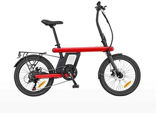Electric Bike : LAMTON Adult Mountain Electric Bike, 250W 36V Lithium Battery, Aerospace Aluminum Alloy 6 Speed Electric Bicycle 20 Inch Wheels (Color : C)