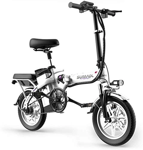 Electric Bike : Lamyanran Fast Electric Bikes for Adults Lightweight Electric Bike 8 inch Wheels Portable Ebike with Pedal Power Assist Aluminum Electric Bicycle Max Speed up to 30 Mph