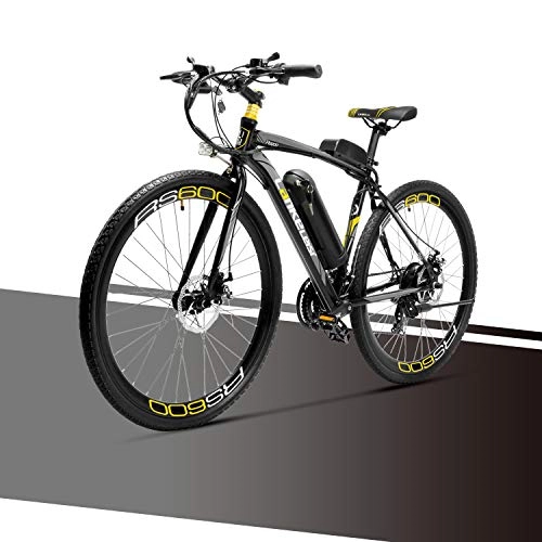 Electric Bike : LANKELEISI RS600 Electric Bike Battery Samsung 36V 20Ah, Aluminum Alloy Frame, Fashion Step Up To 100km, Road Bike For Adult City Bike (Grey)