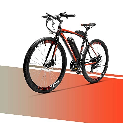 Electric Bike : LANKELEISI RS600 Electric Bike Battery Samsung 36V 20Ah, Aluminum Alloy Frame, Fashion Step Up To 100km, Road Bike For Adult City Bike (Red)