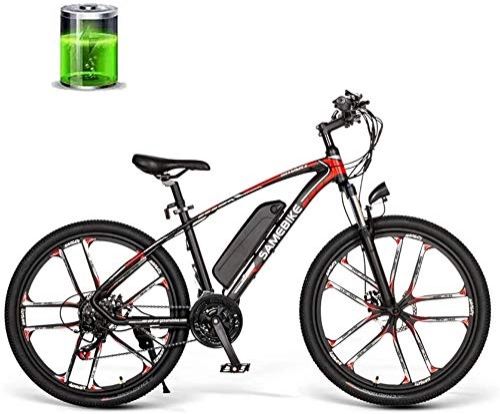 Electric Bike : LAZNG 26 inch Mountain Cross Country Electric Bike 350W 48V 8AH Electric 30km / h high Speed Suitable for Male and Female Adults