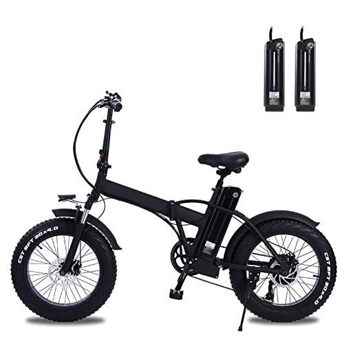 Electric Bike : LDGS ebike Foldable Electric Bike for Adults 500W 4.0 Fat Tire Beach Electric bicycle 48V 15Ah Lithium Battery Electric Mountain Bike (Color : B)