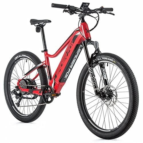 Electric Bike : Leader Fox Velo electrique-vae vtt 26'' arimo 2021 mixte rouge-noir 8v moteur roue ar bafang 36v 45nm batterie 15ah (14'' - h38cm - taille xs - pour adulte de 148cm à 158cm)