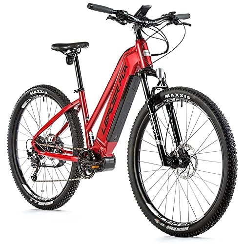 Electric Bike : Leader Fox Velo electrique-vae vtt 29'' awalon 2021 femme rouge 9v moteur central bafang m420 36v 80nm batterie 20ah (18'' - h46cm - taille m - pour adulte de 168cm à 178cm)