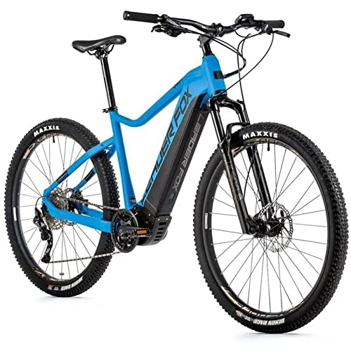Electric Bike : Leader Fox Velo electrique-vae vtt 29'' orem 2022 homme bleu 10v moteur central panasonic gx ultimate 36v 90nm batterie 20ah (cadre 19, 5" - 50cm - l - adulte de 178cm à 185cm)