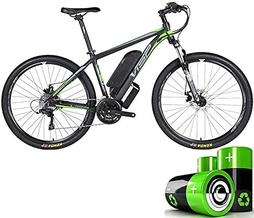 Electric Bike : LEFJDNGB Bycicles Electric Mountain Bike 36V10AH Lithium Battery Hybrid Bicycle Bicycle Snowmobile 24 Speed Gear Mechanical Line Pull Disc Brake Three Working Modes (Size : 26 * 17in)