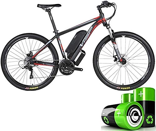 Electric Bike : LEFJDNGB Electric Mountain Bike, 36V10AH Lithium Battery Hybrid Bicycle (26-29 Inches) Bicycle Snowmobile 24 Speed Gear Mechanical Line Pull Disc Brake Three Working Modes