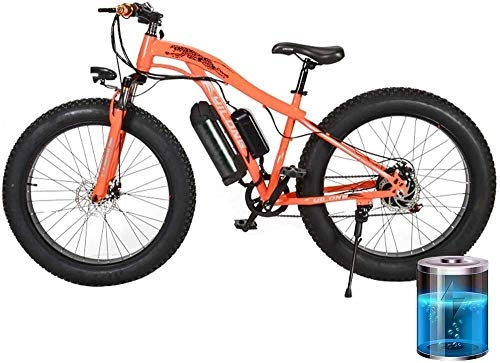 Electric Bike : LEFJDNGB Mountain Bikes Electric Mountain Bike Carbon Steel Frame Electric Assisted Snowmobile 36V 250W Front Fork Damping System Front Rear Double Disc Brakes LED Headlights