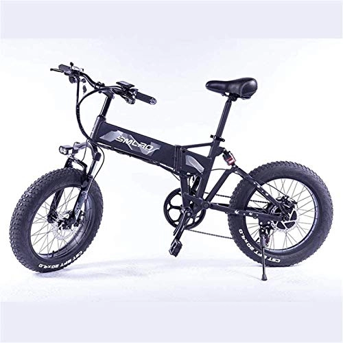 Electric Bike : Leifeng Tower High-speed Electric Bicycle Folding Snow Lithium Battery Wide Tire Electric Bicycle Adult Commuter Fitness Aluminum Alloy 350W (Color : Gray, Size : 36V)