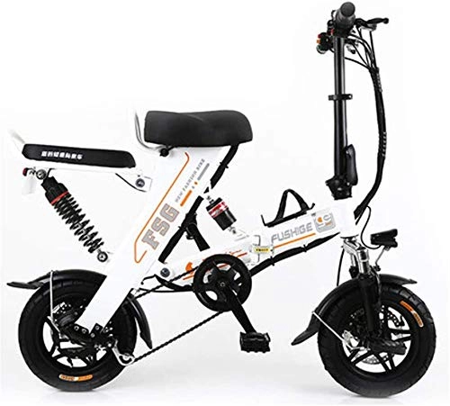 Electric Bike : Leifeng Tower High-speed Electric Bikes for Adults, 12 Inch Tire Folding Electric Bicycle with 8 / 10 / 12.5AH Lithium Battery, Stylish Ebike with Unique Design, 3 Work Modes, Max Speed Is 25Km / H