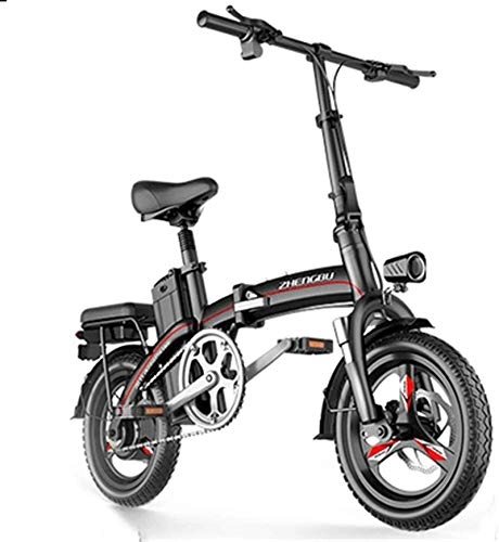 Electric Bike : Leifeng Tower High-speed Fast Electric Bikes for Adults Small Electric Bicycle for Adults, Folding Electric Bike, Commute Ebike with Frequency Conversion High-speed Motor, City Bicycle Max Speed 20 Km / h
