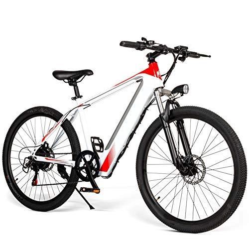 Electric Bike : Leobtain Electric Mens Bike Mountain Bikes, 250W Powerful, 3 Modes, Maximum Speed 30km / h, LED Display for Cycling Outdoor