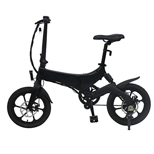Electric Bike : Leobtain Folding Electric Bikes for Adults, Adjustable Portable Bicycle Sturdy, Max Mileage 60km, Top Speed 25km / h, 3-4hrs Charging Time, for Cycling Outdoor