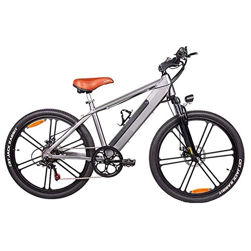 Electric Bike : LFDHSF E-Bike Bike, Electric 6-Speed 26 Inch Fat Tire Road Bicycle with Hydraulic Disc Brakes And Suspension Fork, 48V / 10AH Battery, 350W City Bike Lightweight