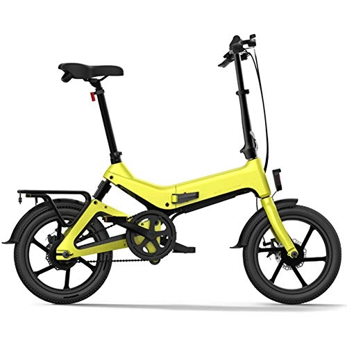 Electric Bike : Lhlbgdz Folding Electric Bicycle 16 Inch Power Assist Moped Bike E-bike 55-65km Range, C