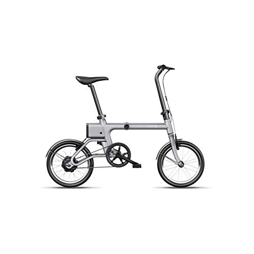 Electric Bike : LHLCG Electric Bike - Foldable Portable E-Bike Ultra Lightweight Design, gray