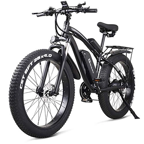 Electric Bike : LHSUNTA Andlectric Bike, 48V 1000W Andlectric Mountain Bike, 4.0 Fat Tire Bicycle, Beach And-bike Electric For Unisex