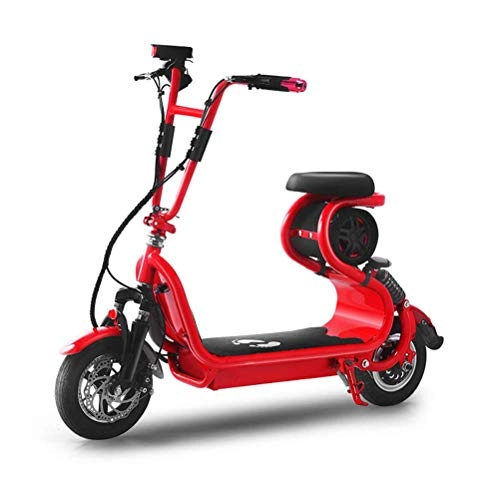 Electric Bike : LHSUNTA Folding Electric Scooter 350W Ebike with 30 KM Range, Max Speed 25KM / H Range of Riding, Max Weight 120KG Especially Suitable for People Need Mobility Assistance and Travel