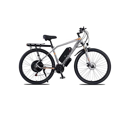 Electric Bike : Liangsujian 29 Inch Electric Bicycle 1000W48V Electric Motorcycle High Power Bicycle Variable Speed Mountain Bike Men's Bicycle (Color : Grey)