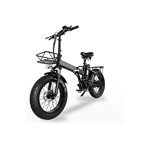 Electric Bike : Liangsujian Electric Bicycle, 20 Inch Lithium Ion Electricbike Foldable Variable Speed Electric Bike 48v / 15ah 500w Commute