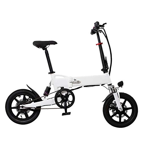 Electric Bike : Lightweight 250W Folding Electric Bike, Mountain Bike for Adults, Aluminum Alloy Bicycle Removable 36V / 5.2Ah Lithium-Ion Battery with 3 Riding Modes 14inch