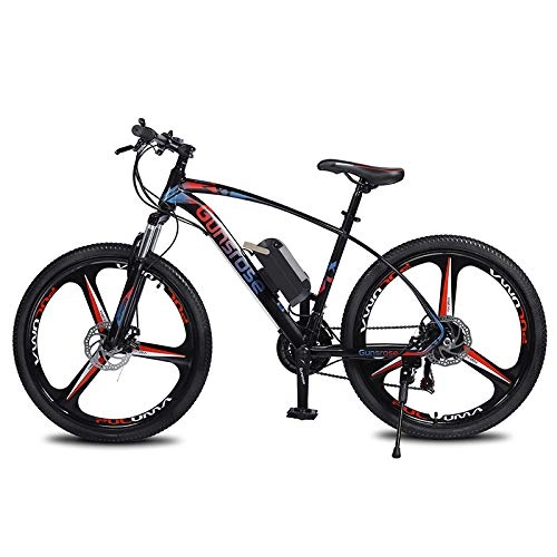 Electric Bike : Link Co Electric Mountain Bike, 26 Inch E-Bike with Super Lightweight Magnesium Alloy Premium Full Suspension And 21 Speed Gear