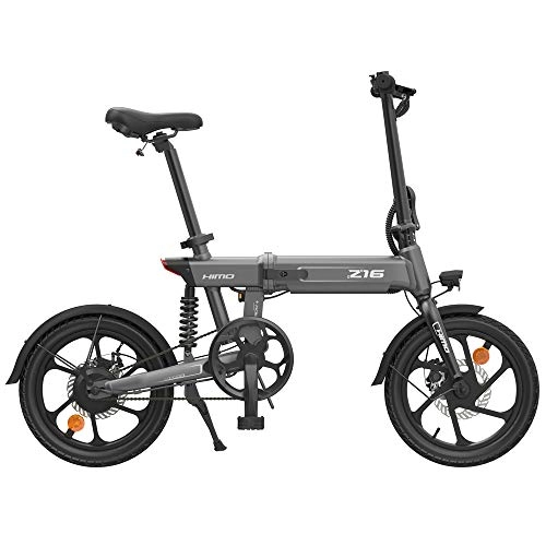 Electric Bike : Lixada HIMO Z16 16 Inch Folding Power Assist Electric Bicycle Moped E-Bike 80KM Range 10AH