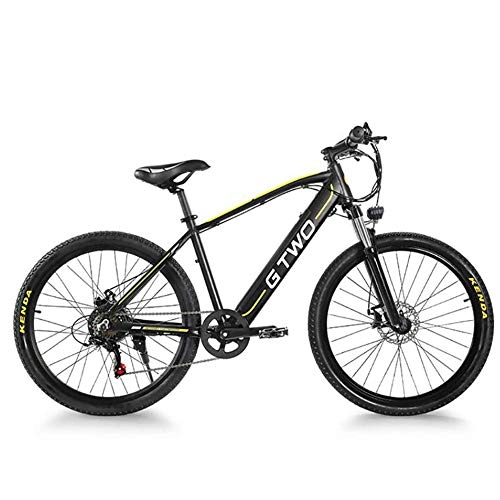 Electric Bike : LJ Adult Electric Off Road MTB, Aluminum Alloy Frame 26 / 27.5 Inches Electric Bike 48V / 9.6Ah Lithium Battery / 350W Electric Car Maximum Speed 25 Km / H, Black, 26 Inches, Black, 26 inches
